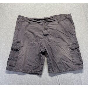 Burnside Utility Cargo Shorts Mens 40 Dark Gray Hiking Workwear Outdoor Casual